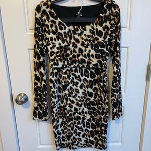 Leopard Two Piece Crop Top Skirt Set